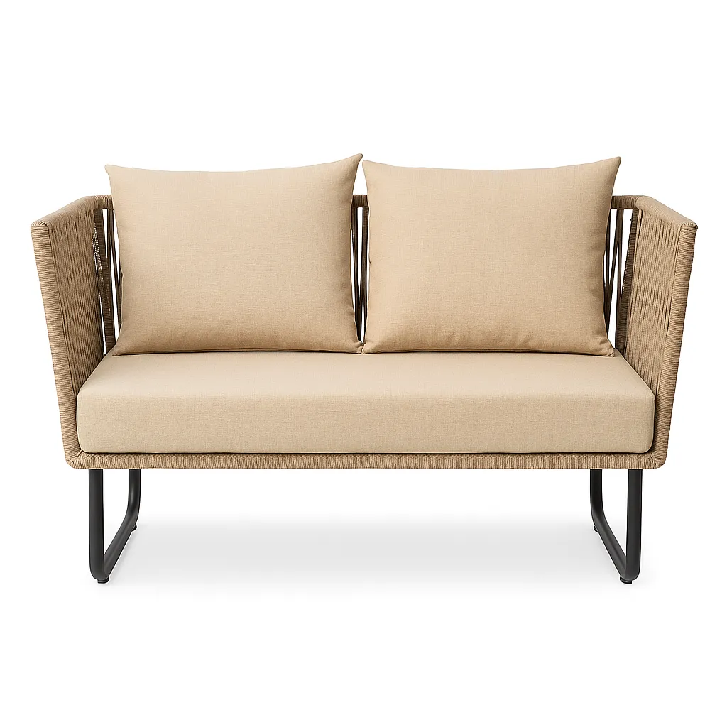 Brown Double Outdoor Chair