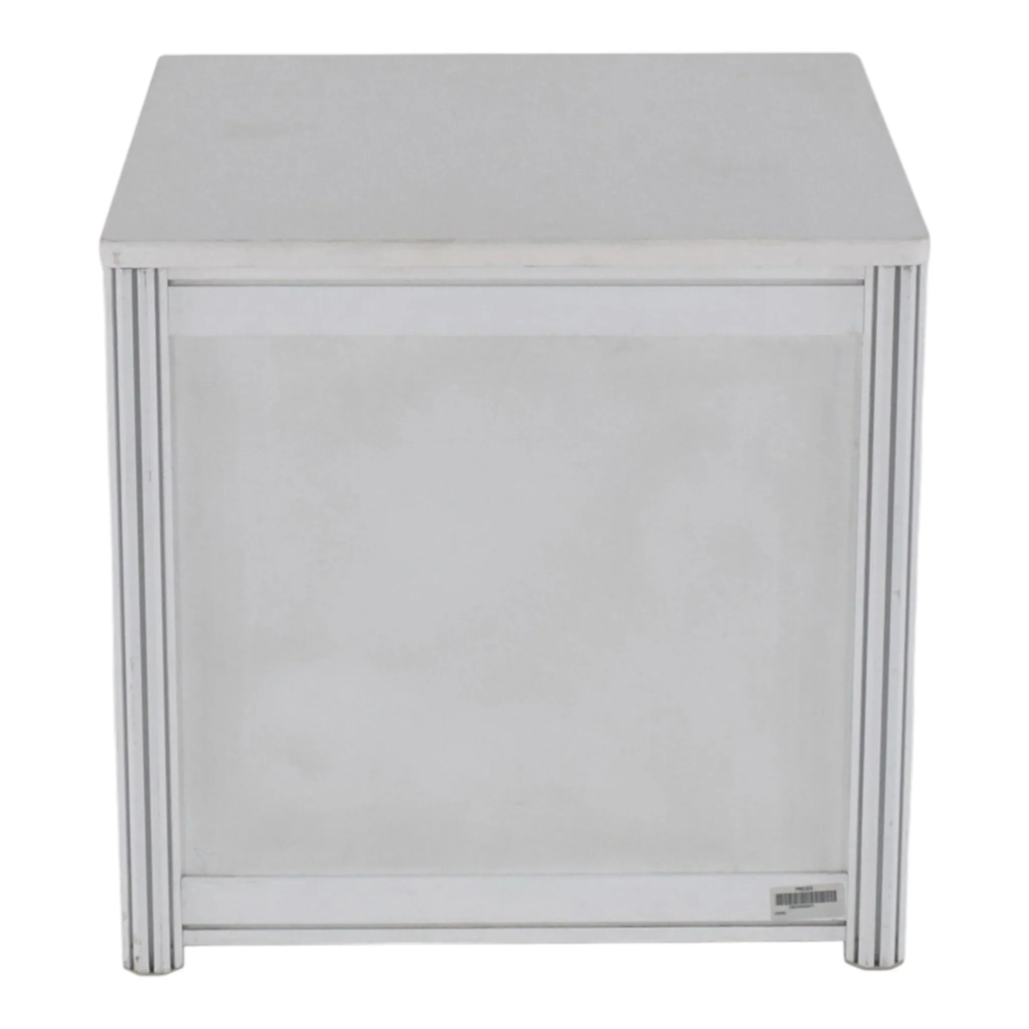 Square, Octanorm Exhibit Base, White Viny Covered Wooden Top