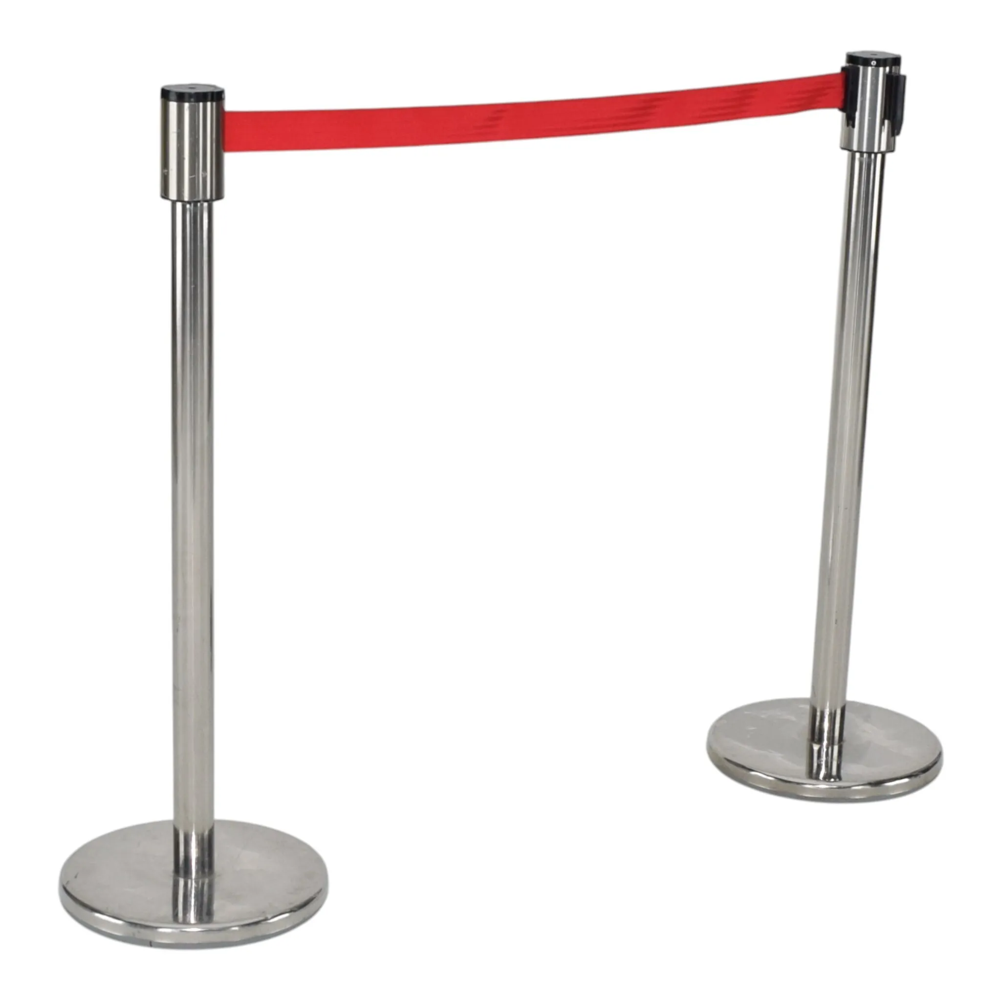 Tension Barrier, Aluminum, Red Belt