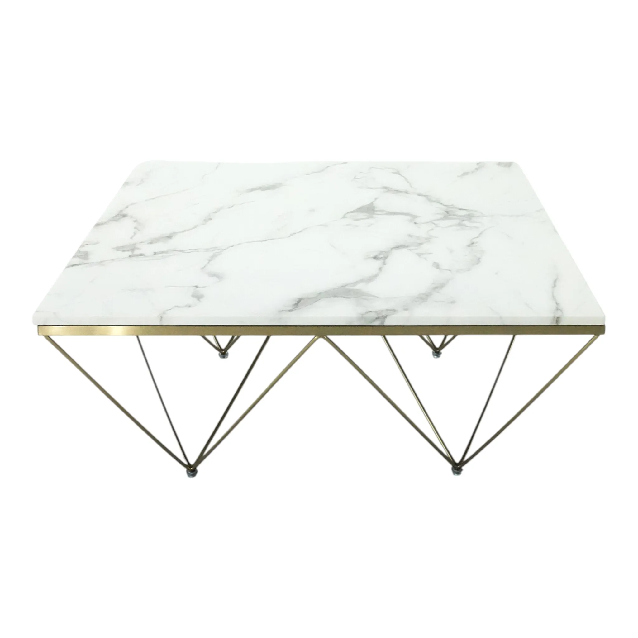 Marble Oval Top with Golden Leg