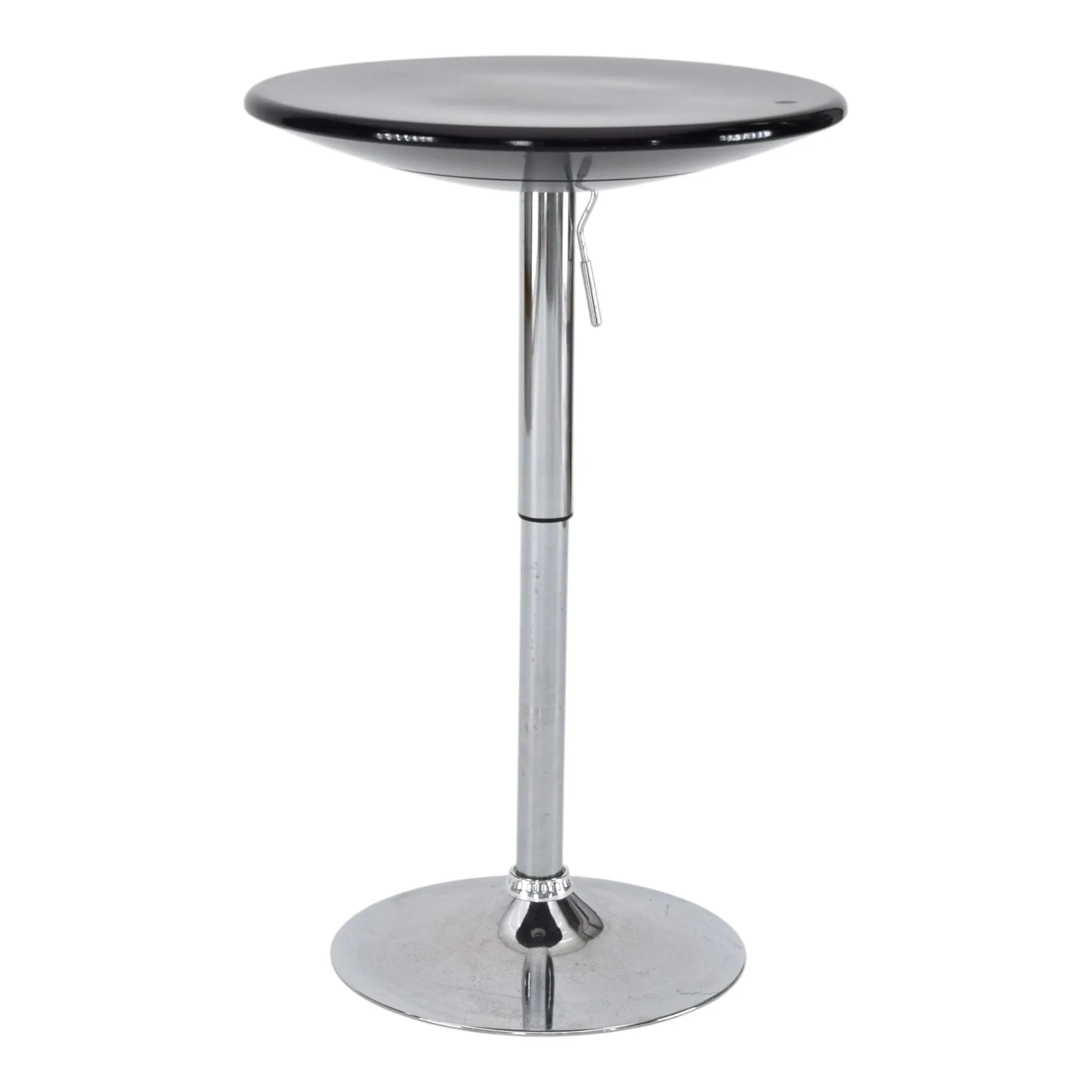 Black Plastic Top with Round Base Leg