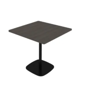 Black Small Square Top with Black Base