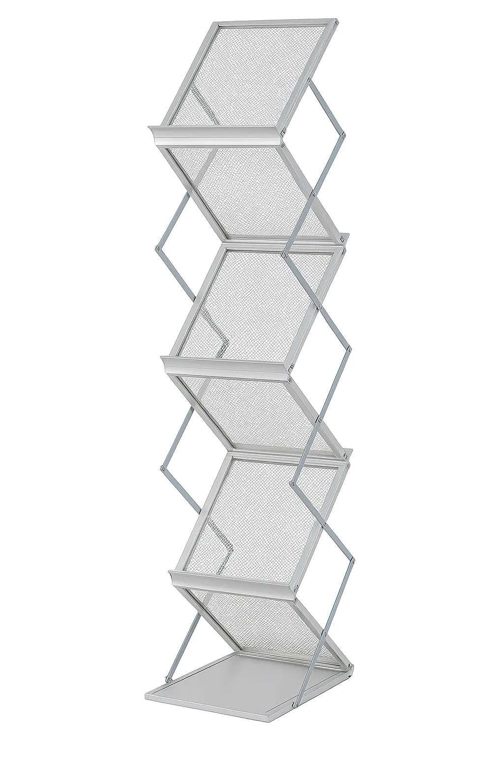 Freestanding, Zig Zag Lit Rack