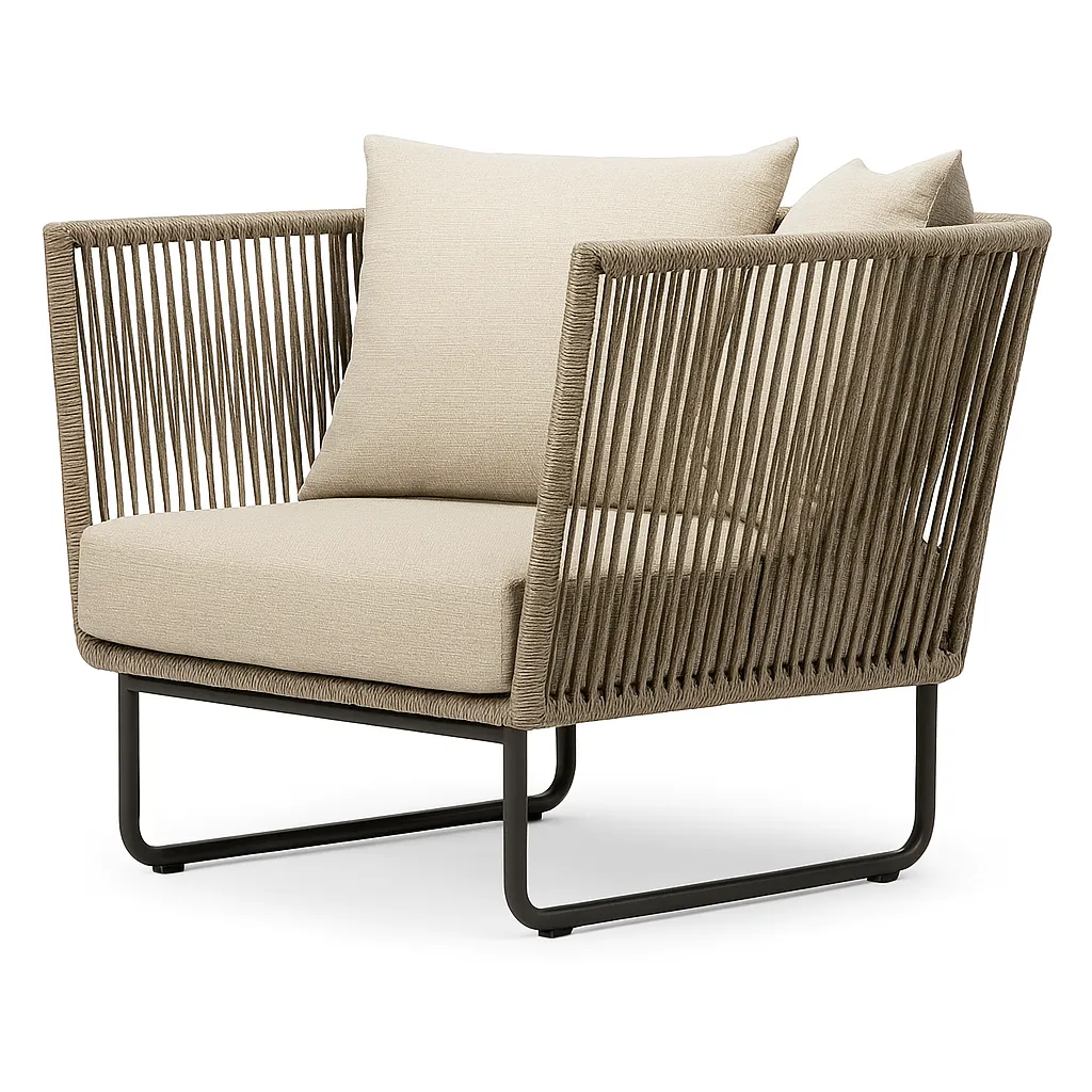 Brown Single Outdoor Chair