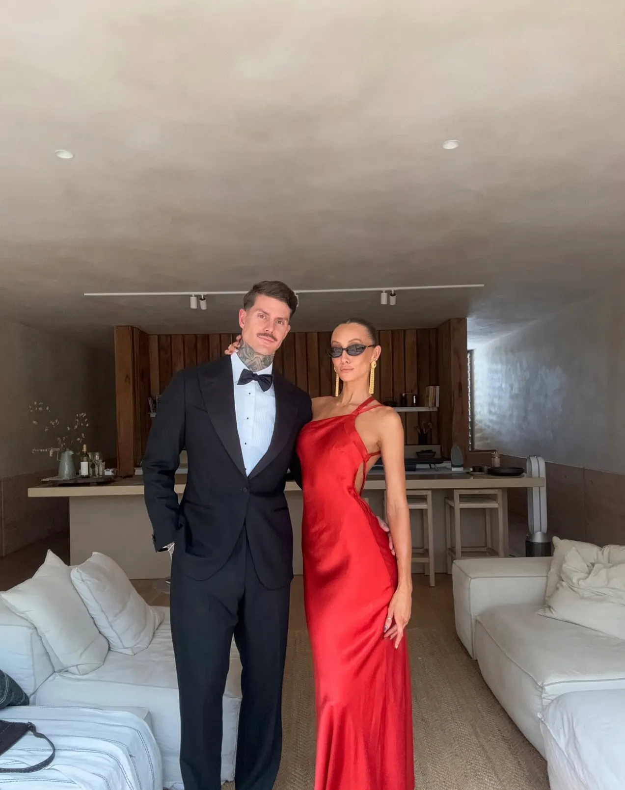 Monique Dress in Rust