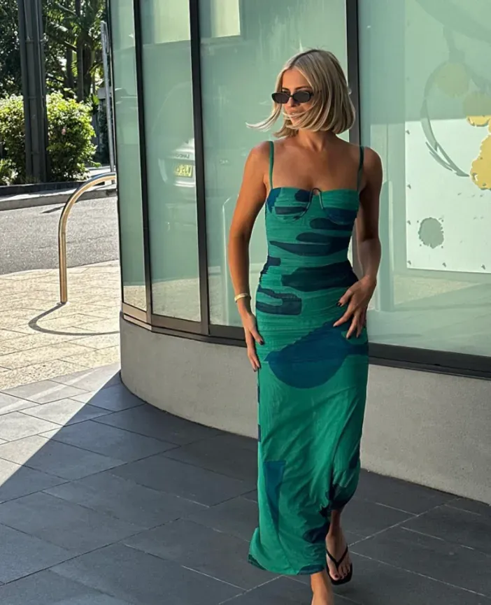 Frankie Gathered Midi Dress