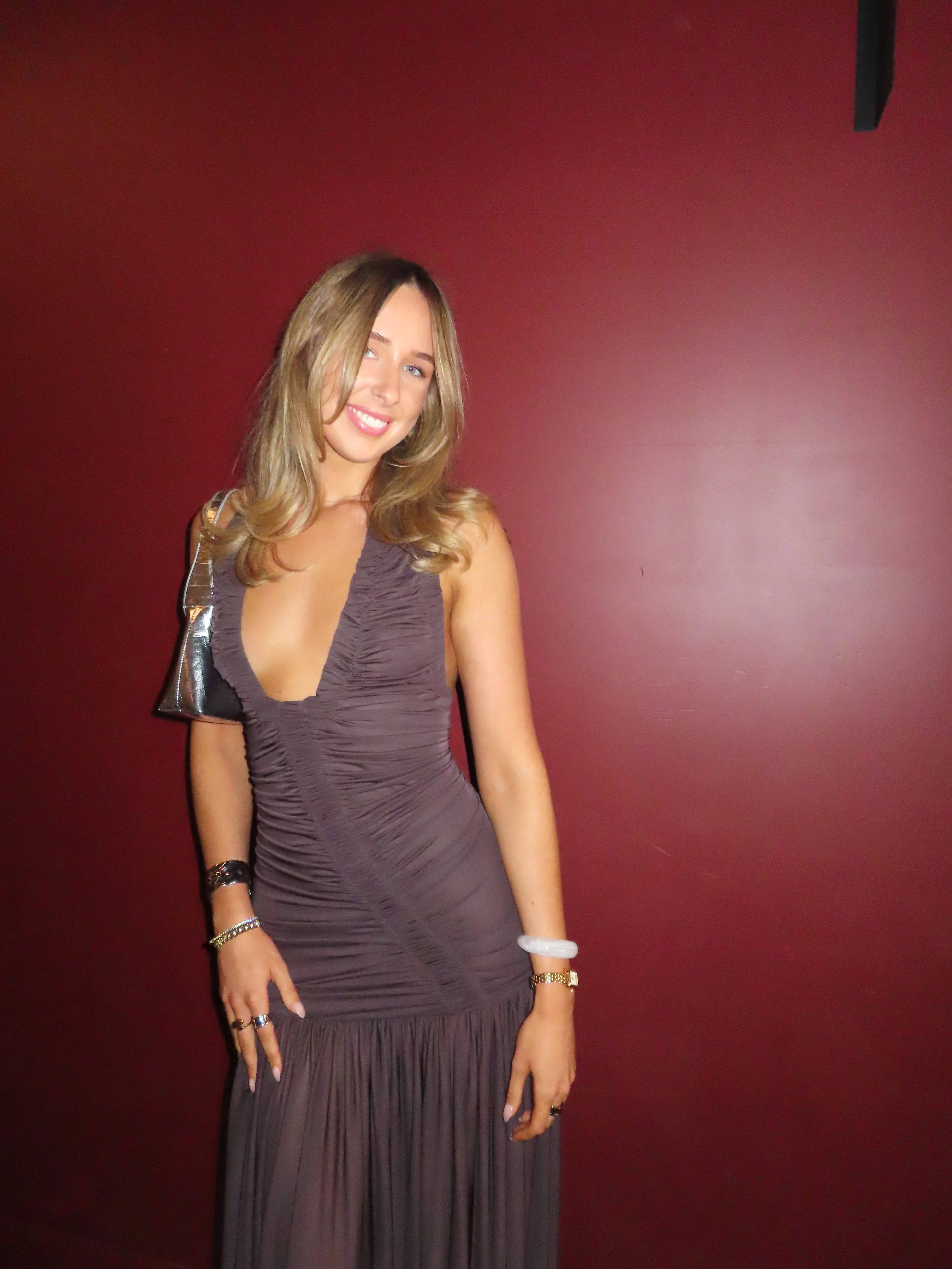 Orion Gown in Malbec