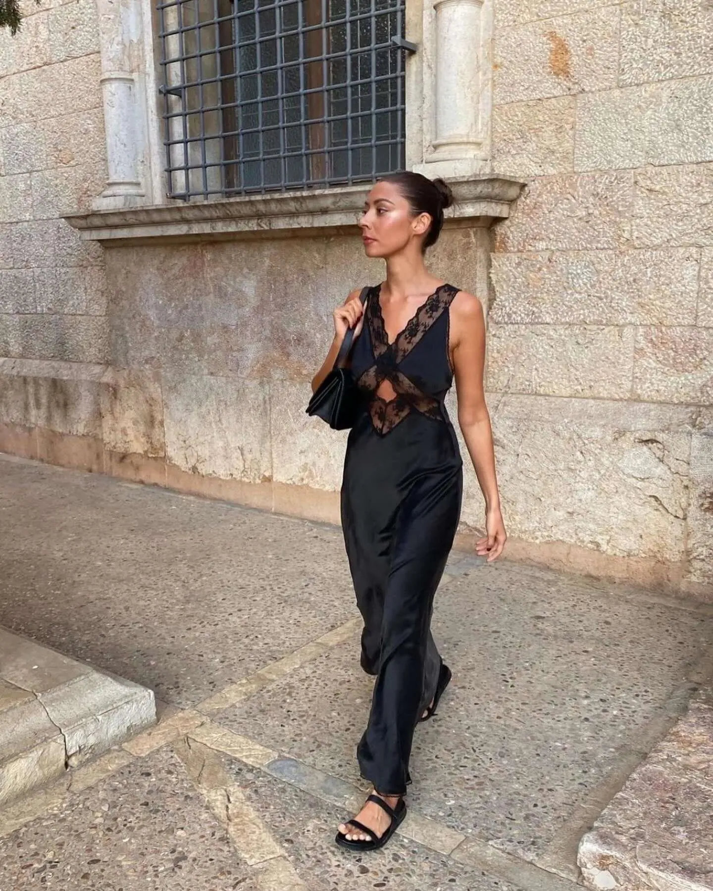 Aries Cut Out Gown Black