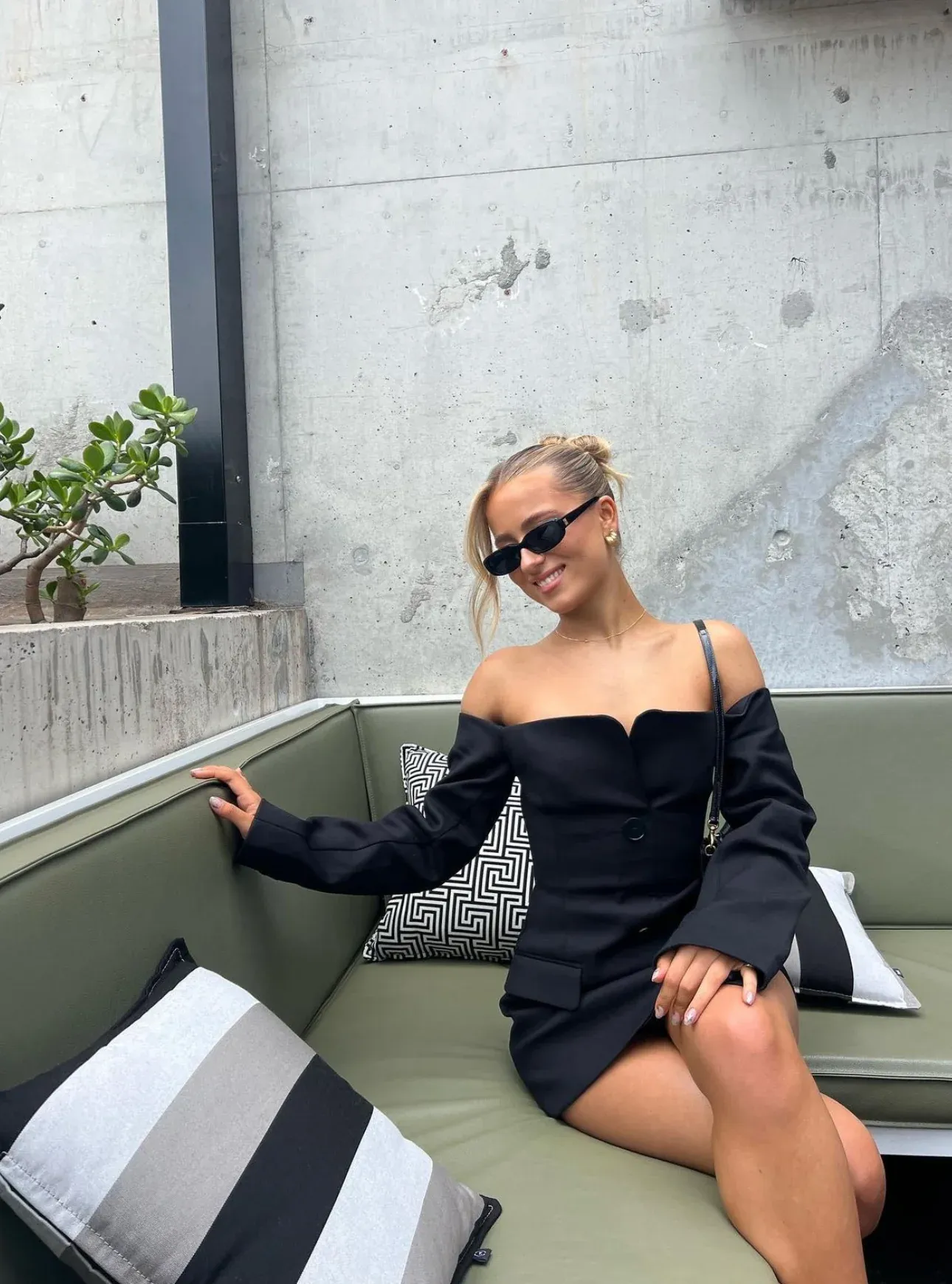 Sandrine Mini Dress Black