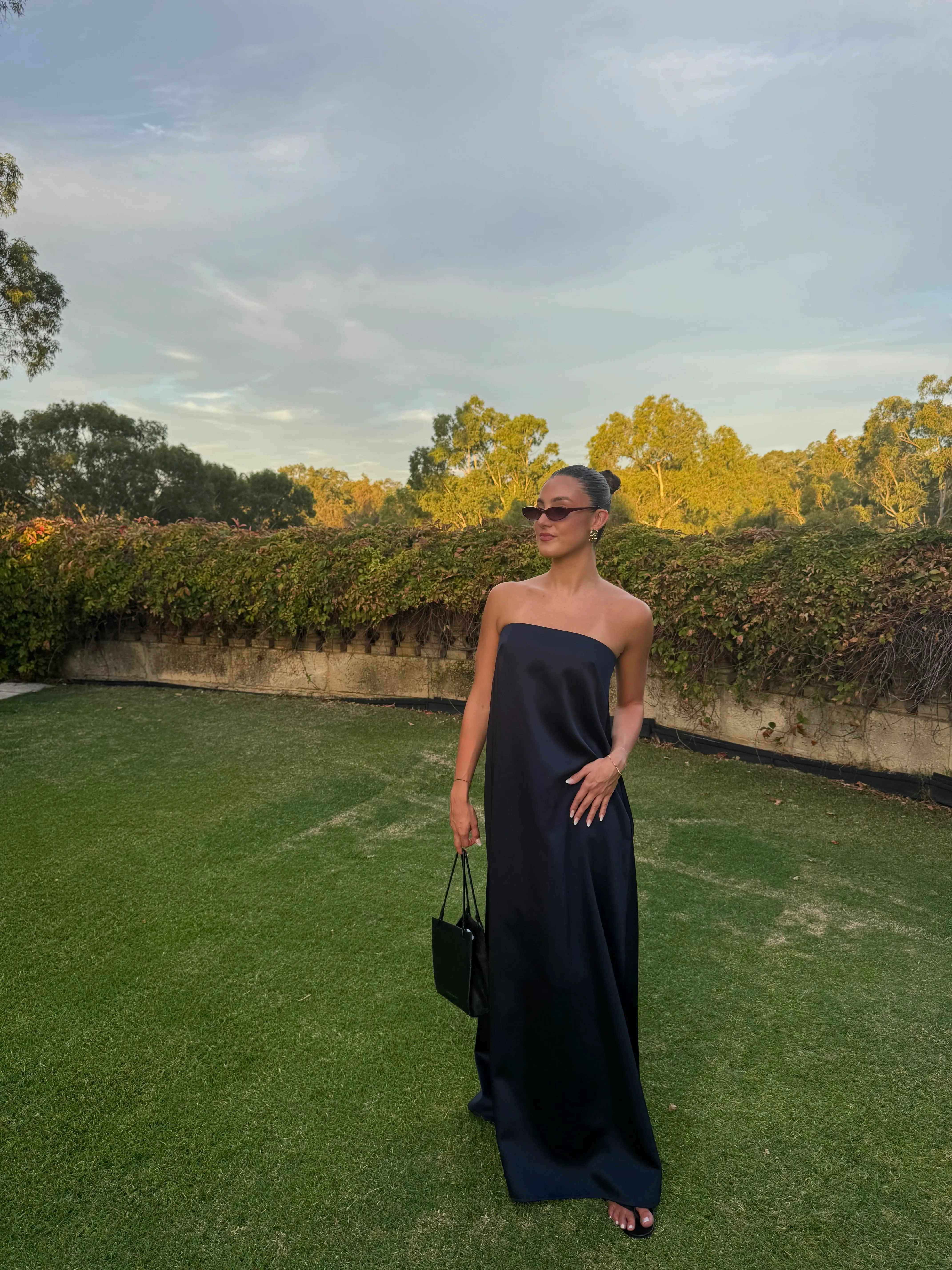 Neptune Dress in Navy Blue