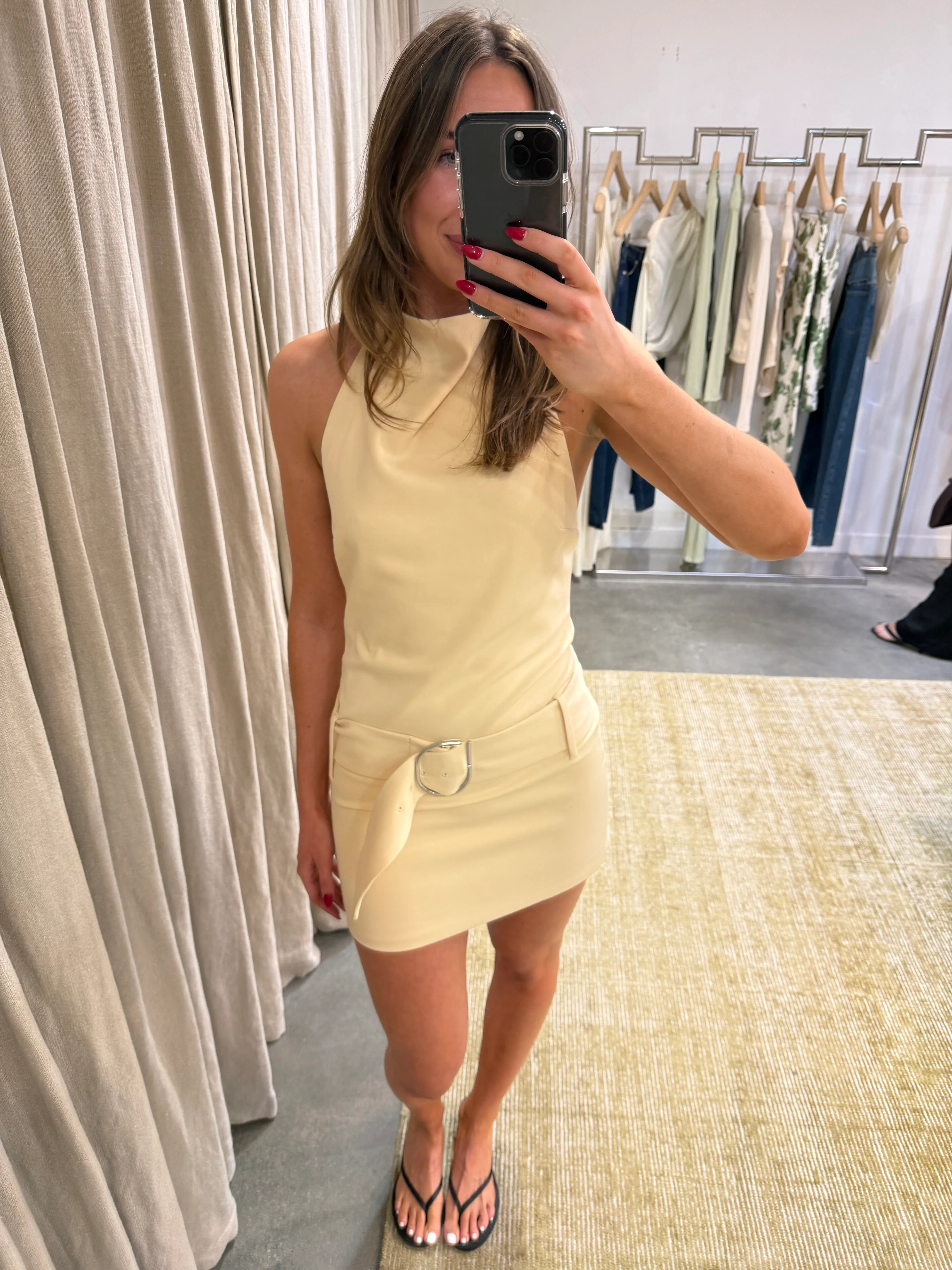 Sabina Belted Mini Dress