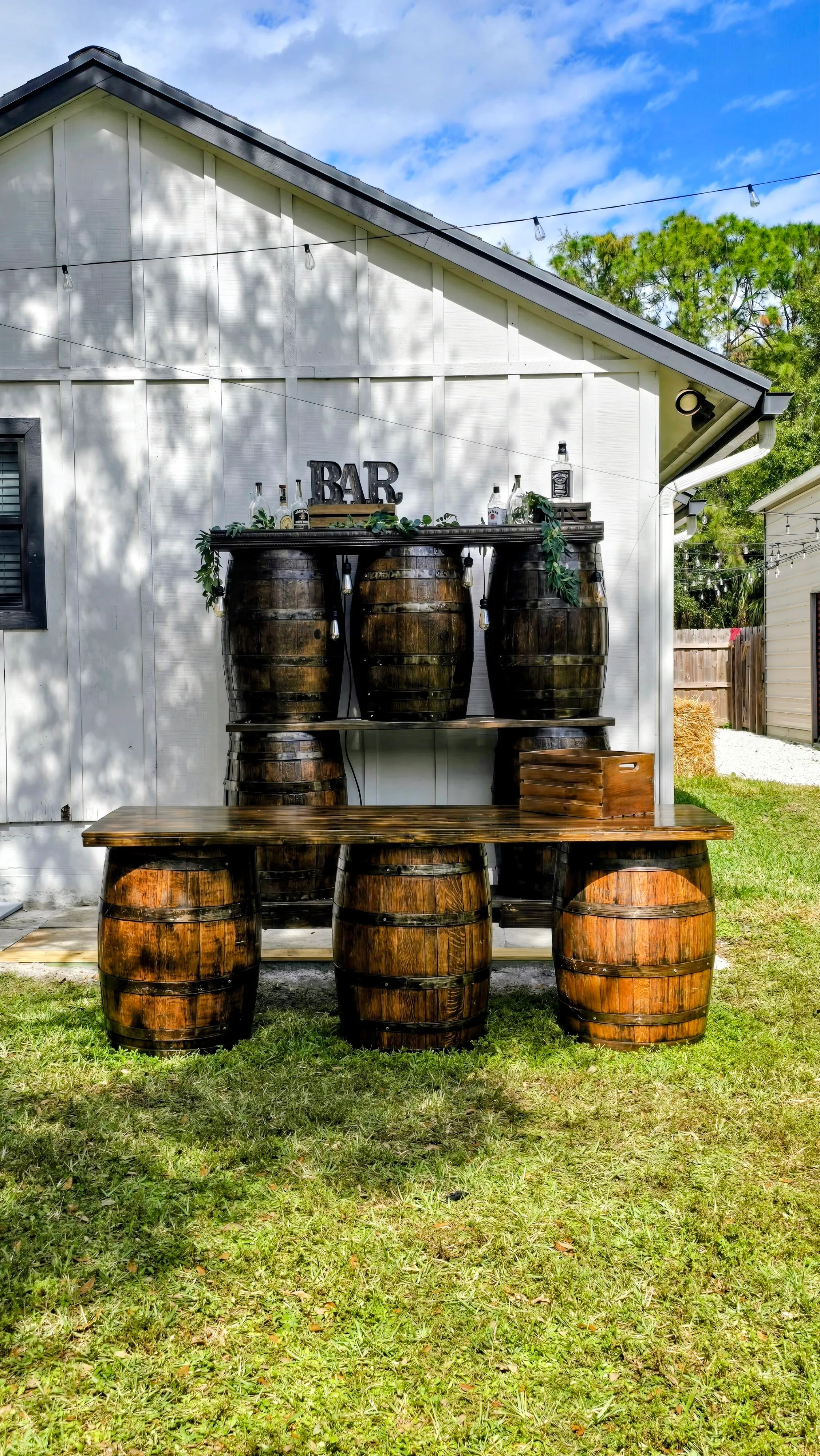 Whiskey Barrel Rentals for Weddings & Events