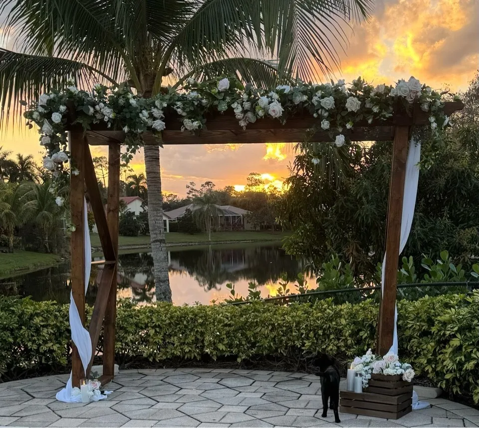 Wood Arbor Arch - 7ft x 10ft