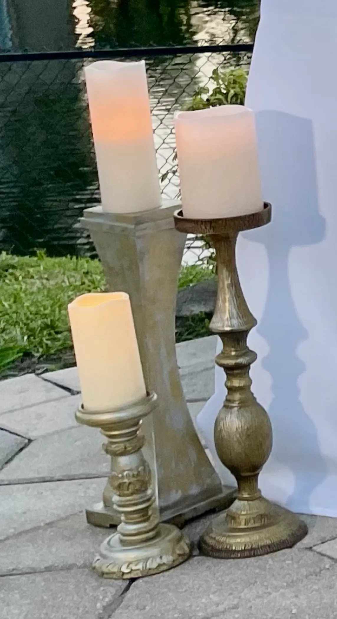 Candle Stick - Holder Assorted  Sizes - Wood 