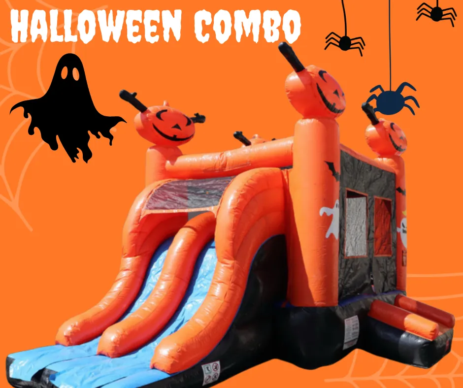 Halloween Bounce House with slide
