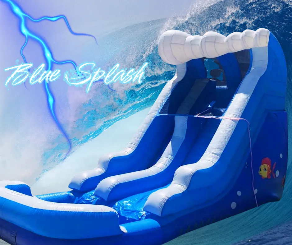 13 foot Blue Splash Waterslide