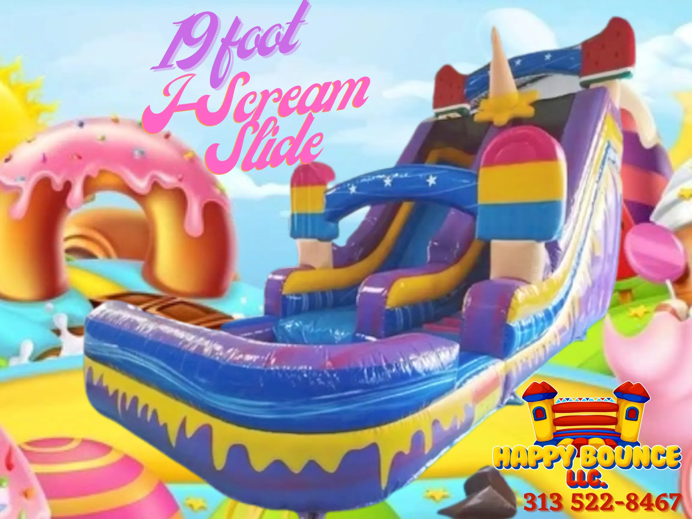 19 foot Ice Cream Waterslide
