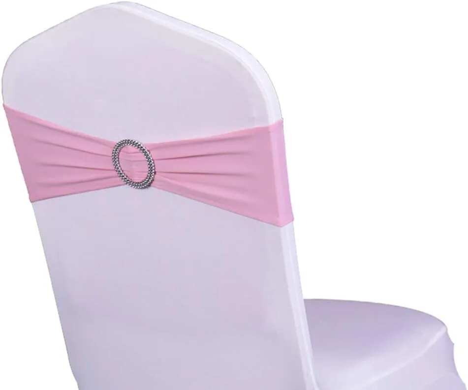 Spandex Chair Band - Pink with Buckle