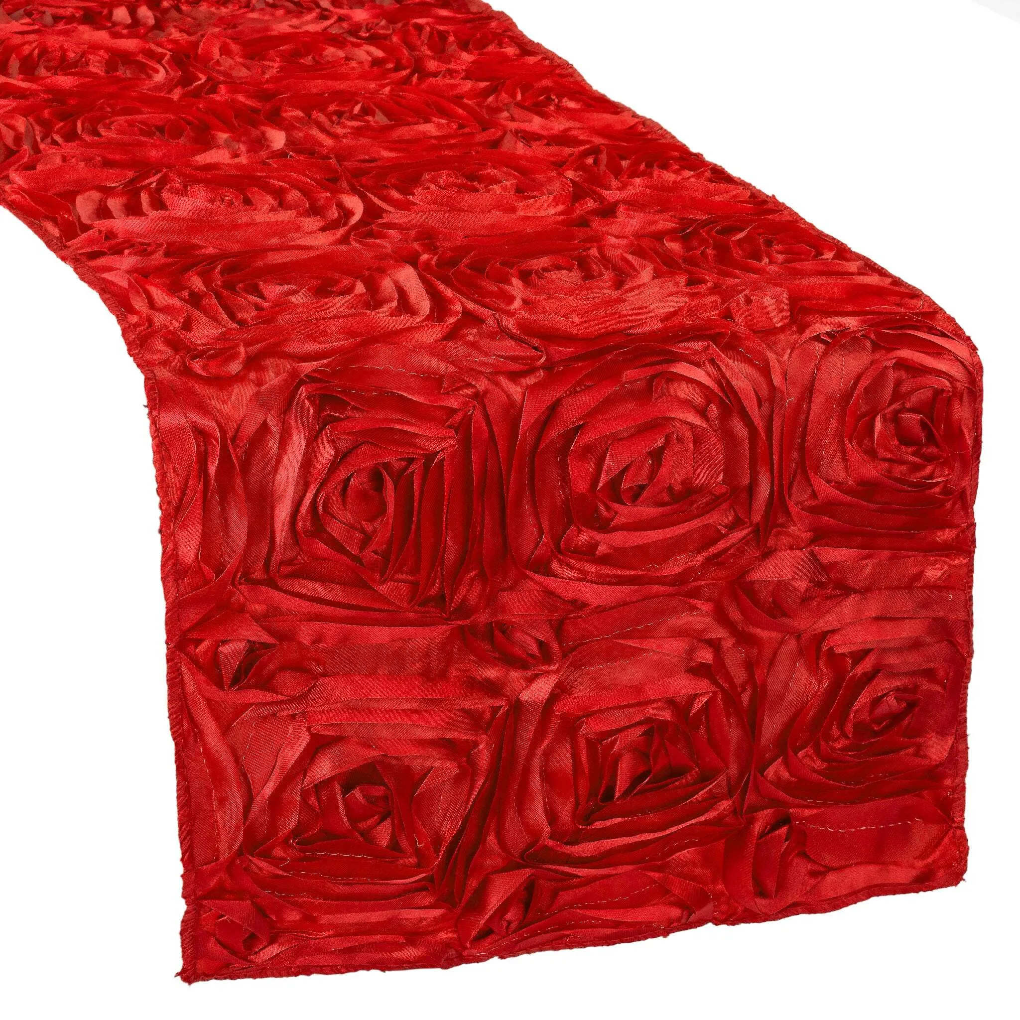 Table Runner 12" x 106" Rosette - Red