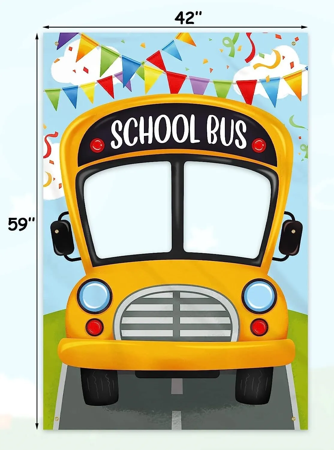 Backdrop - Back to School Bus Photo Banner