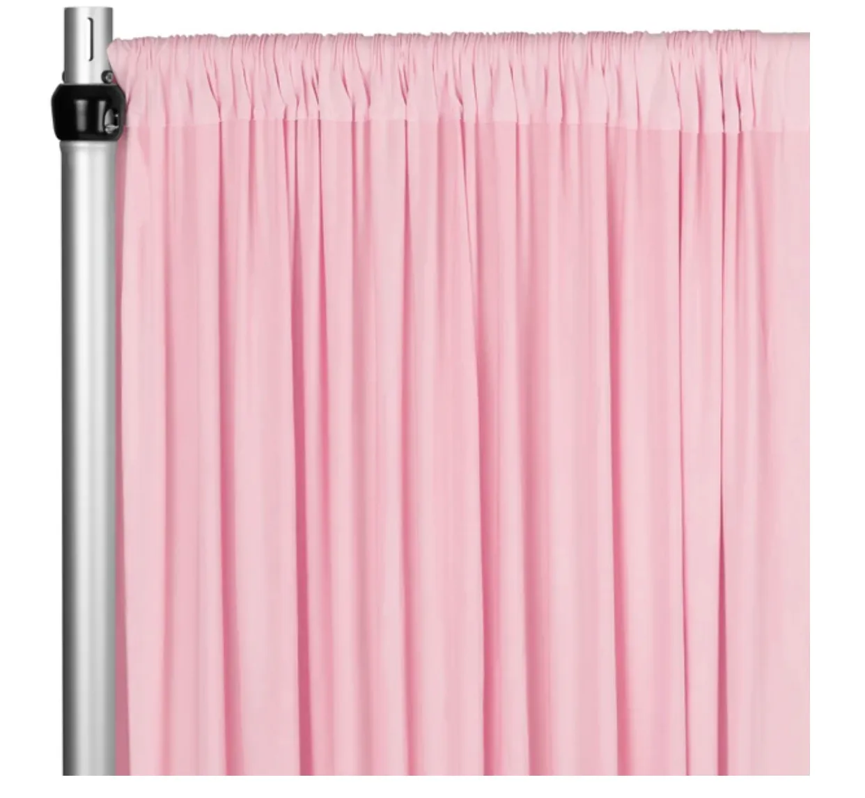 Curtain - 10' H x 5' W Spandex Backdrop - Pink