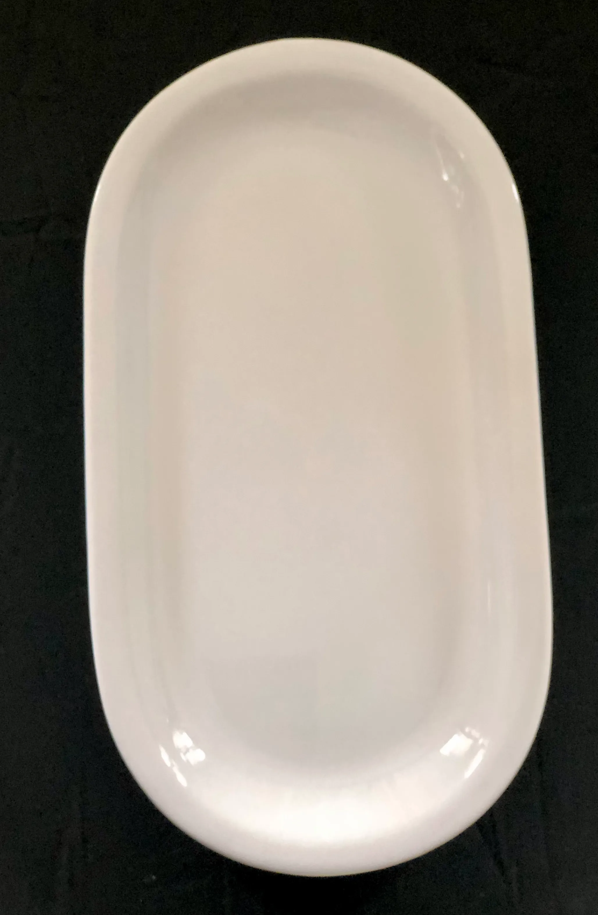 Oval White 5" x 9" Platter
