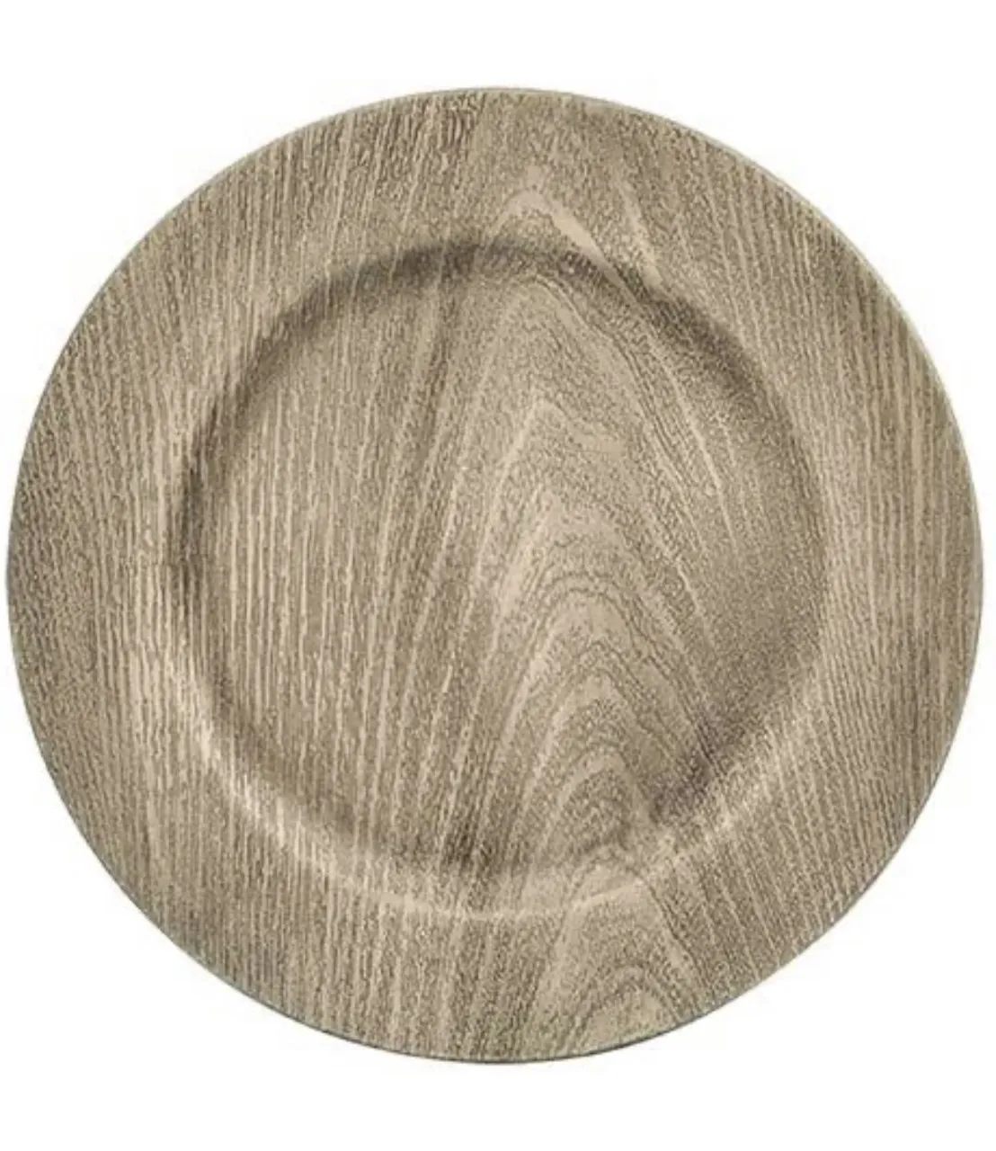 Charger Plate - Woodgrain