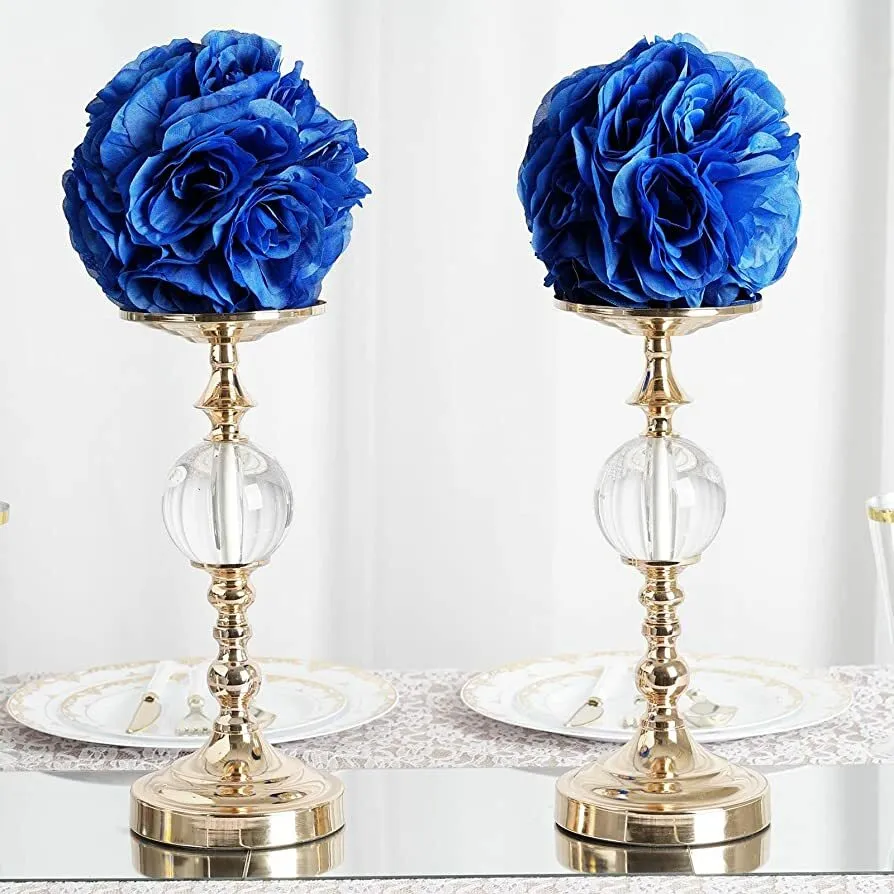 Artificial Rose Flower Ball - Royal Blue
