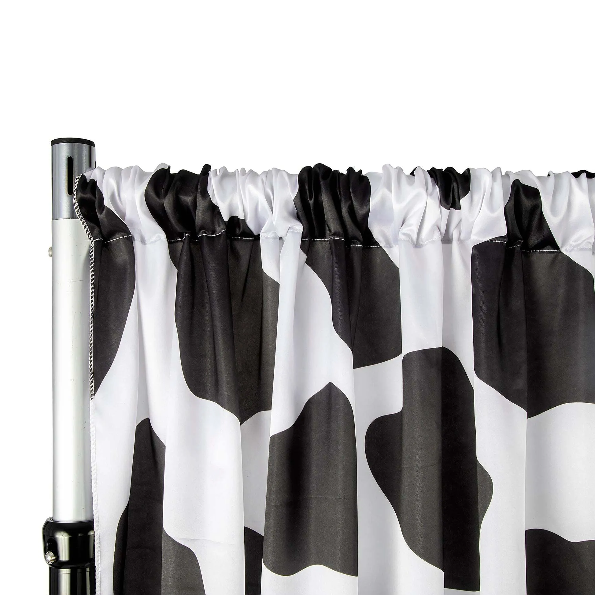 Curtain - 12' H x 60" W Spandex Backdrop - Cow Print