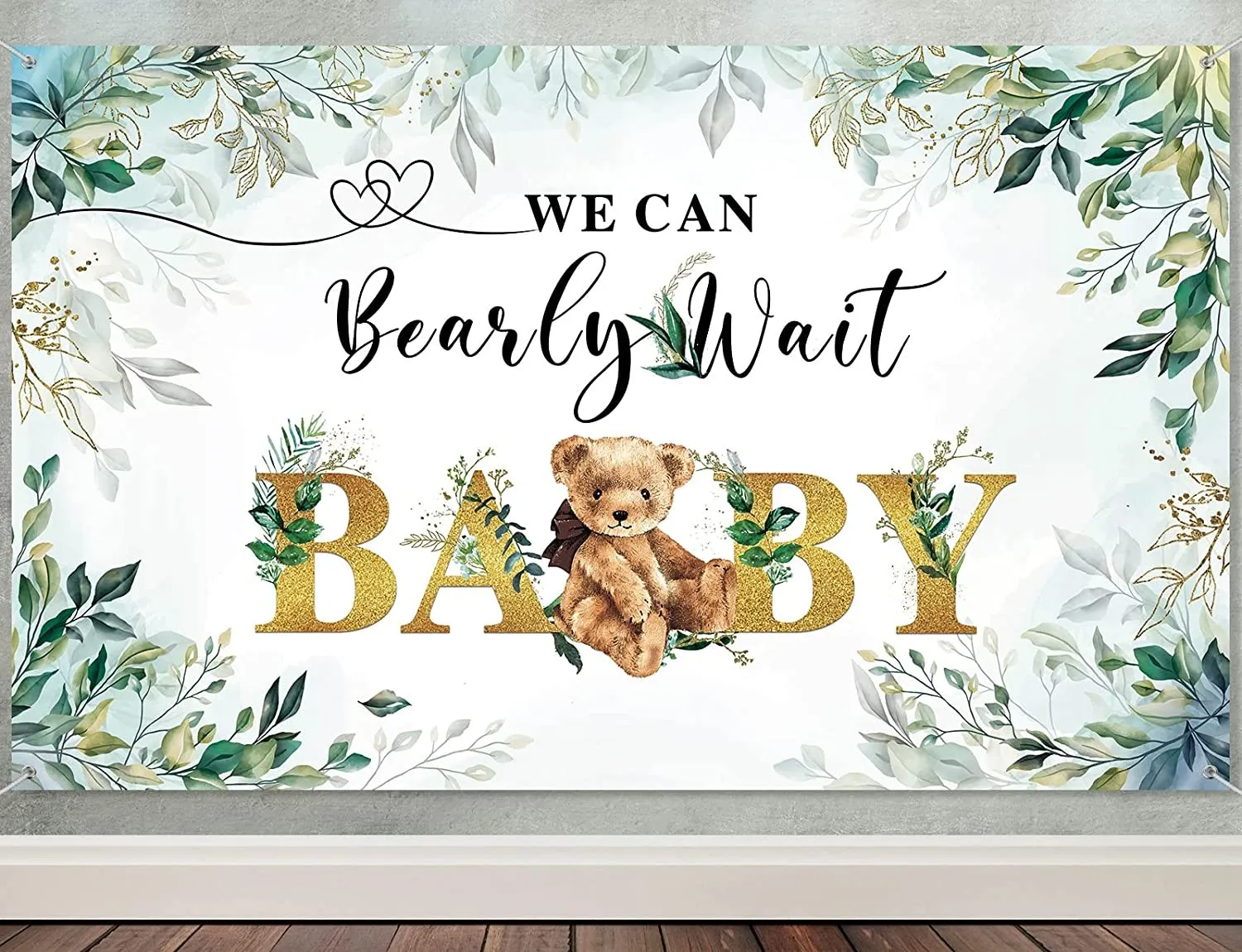 Backdrop - We Can Bearly Wait - Green