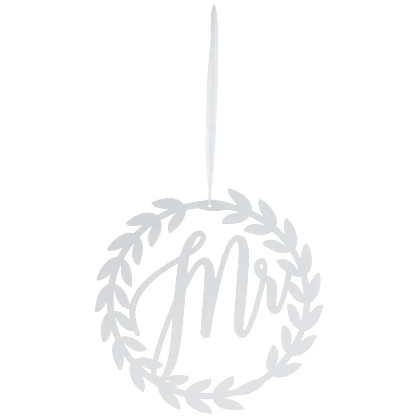 Mr White Metal Wreath