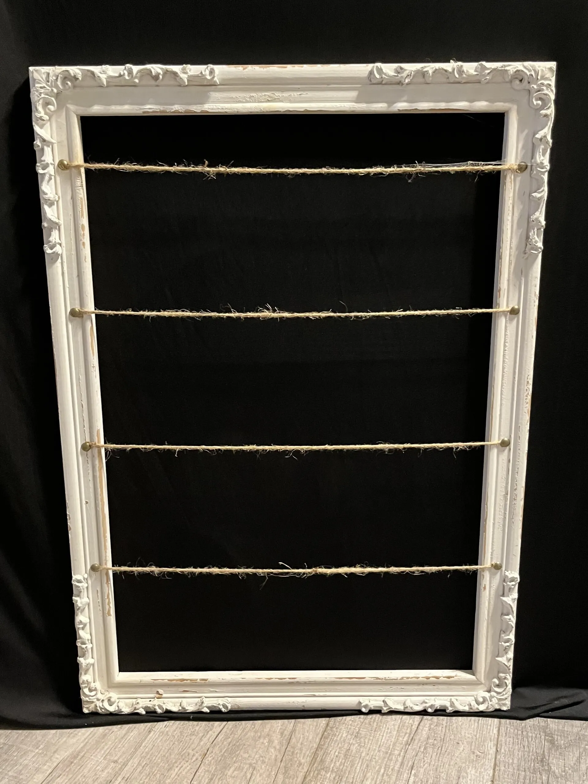 Vintage White Frame Display
