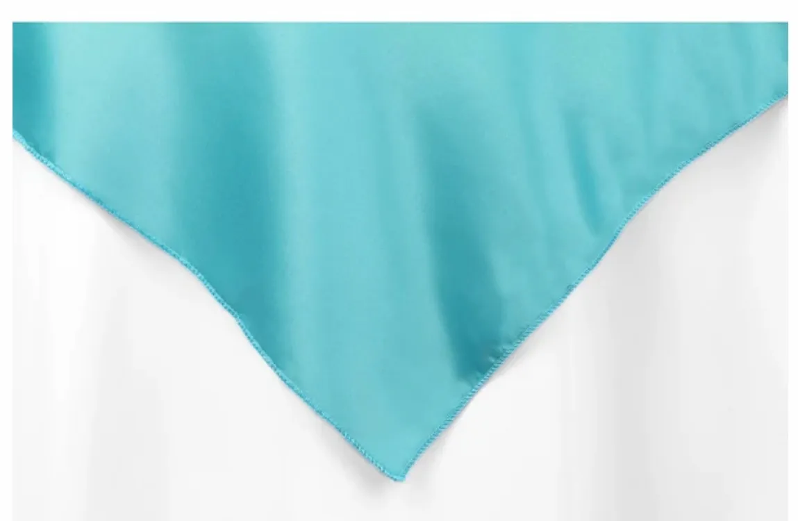 72" x 72" Square Overlay Satin - Turquoise