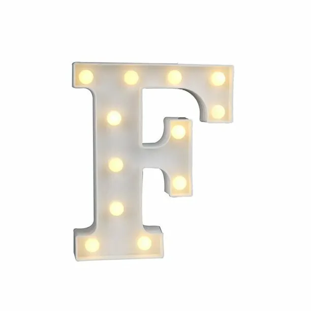 LED Marquee Light Up Alphabet Letter F