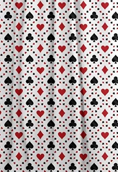 Curtain - 95" H x 28" W Backdrop - Casino