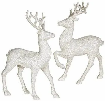 12.5" x 8.5" Standing Glitter Reindeer