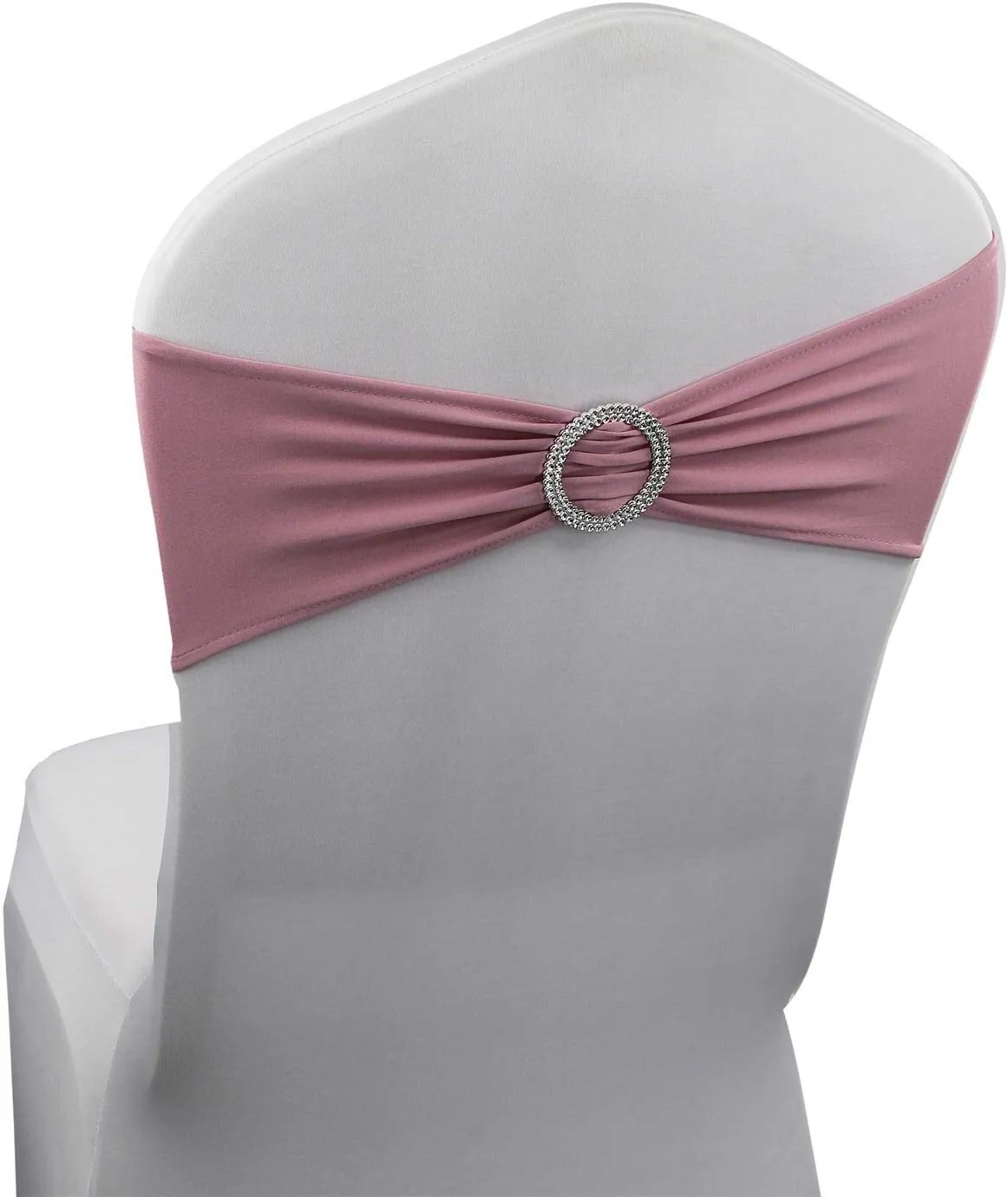 Spandex Chair Band - Dusty Rose with Buckle