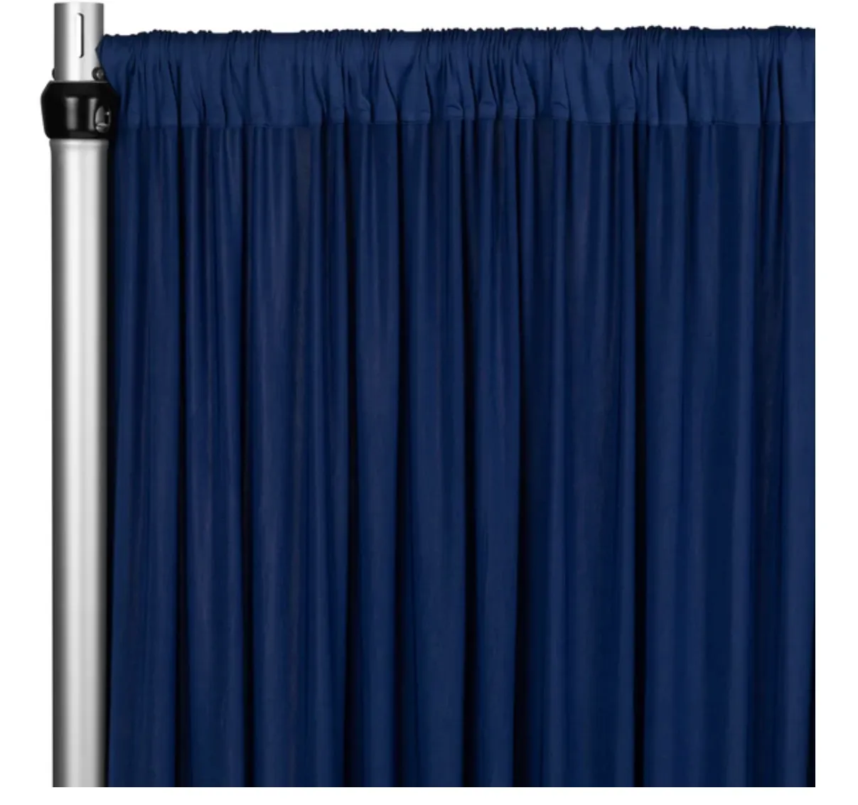 Curtain - 10' H x 5' W Spandex Backdrop - Navy Blue