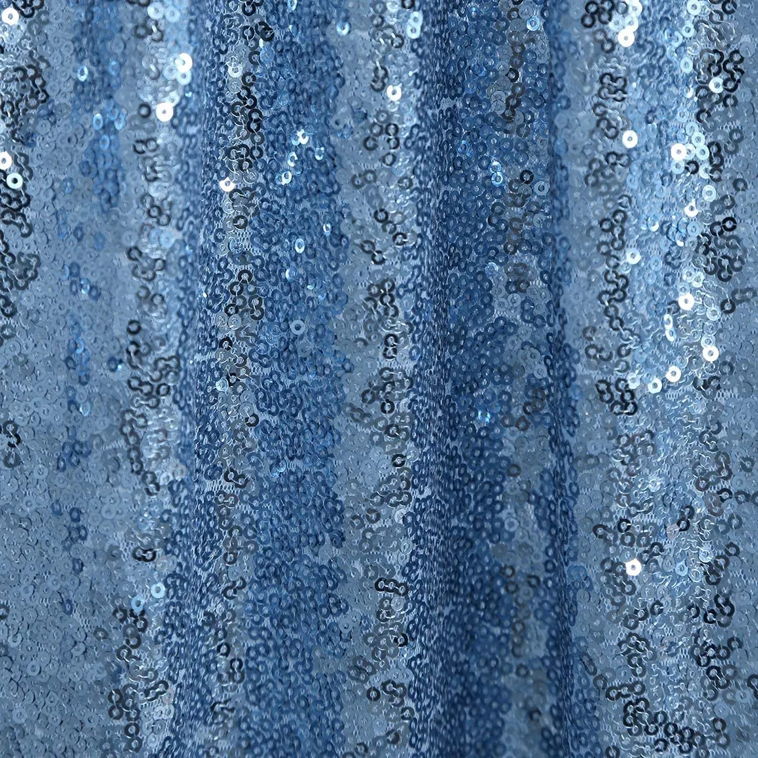 Curtain - 8' H x 2' W Sequin Backdrop - Baby Blue