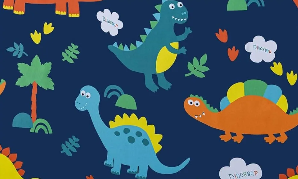 Curtain - 95" H x 52" W Backdrop - Dinosaur