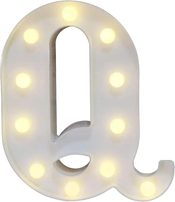 LED Marquee Light Up Alphabet Letter Q