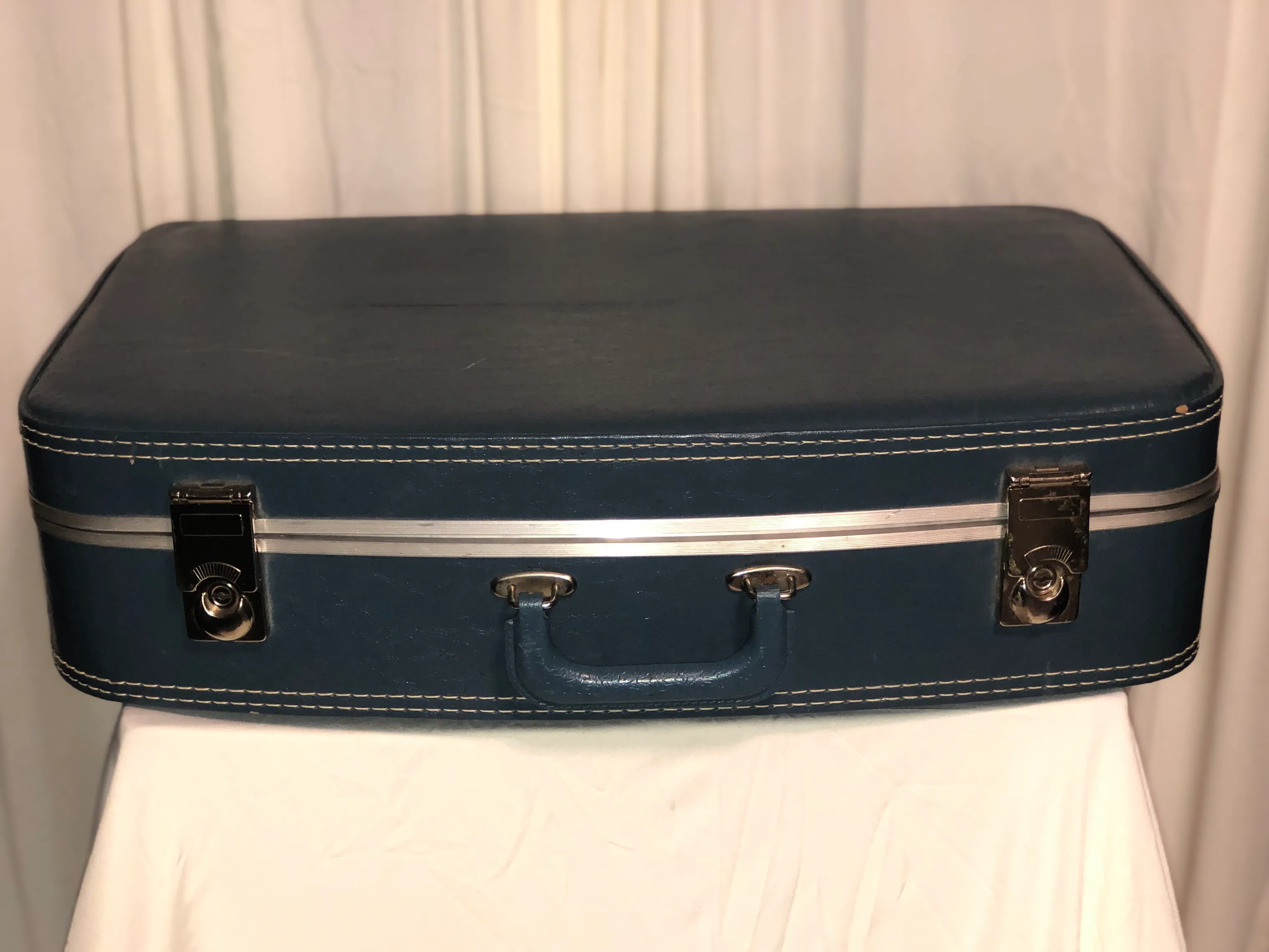 Luggage - Blue Vintage Suitcase