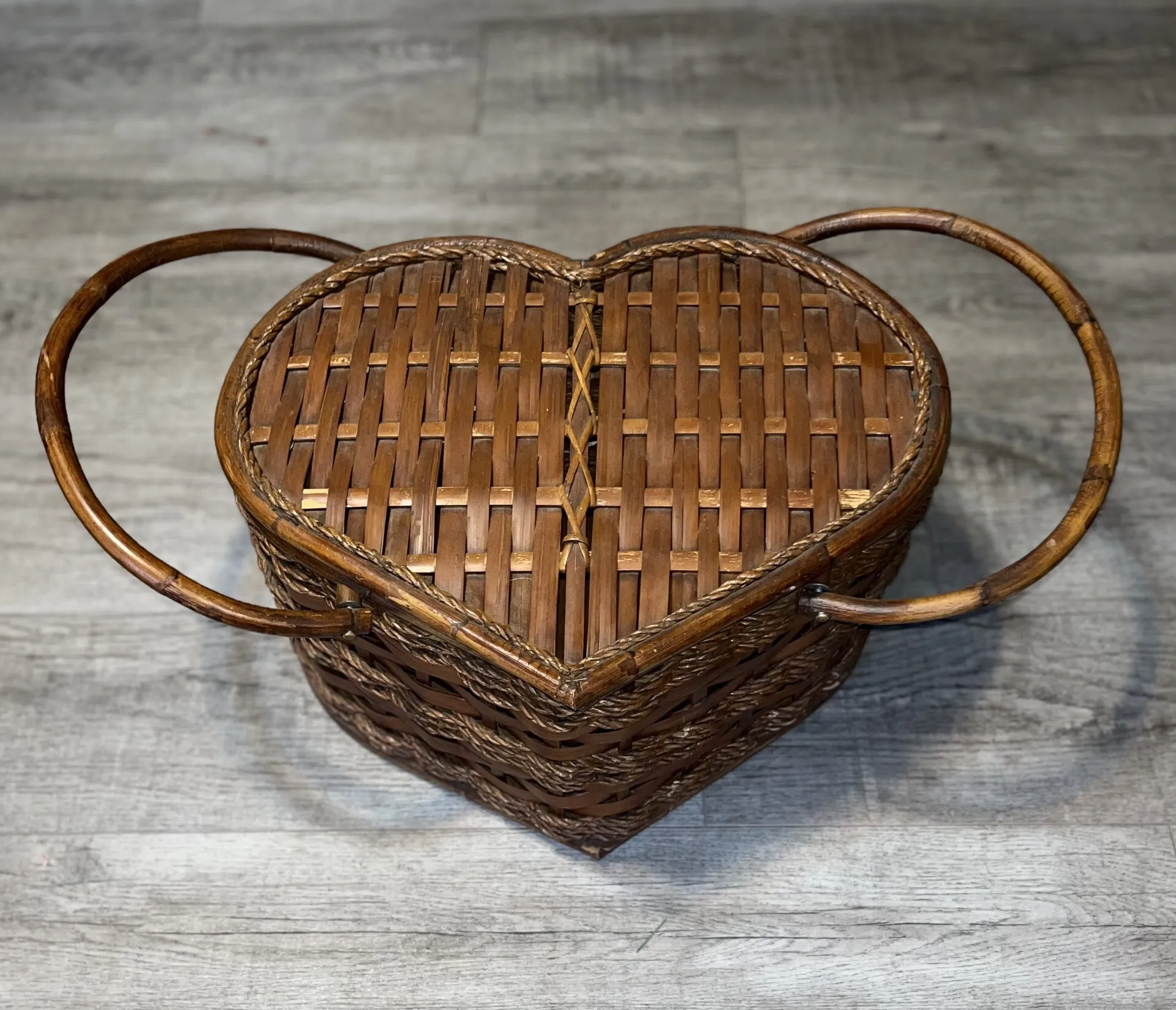 Heart Shaped Picnic Basket