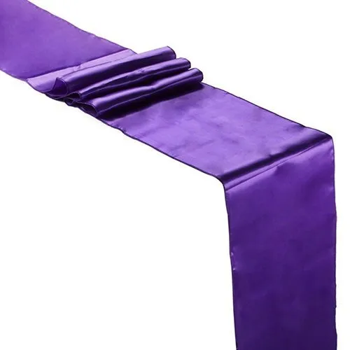Table Runner 12" x 108" Satin - Purple