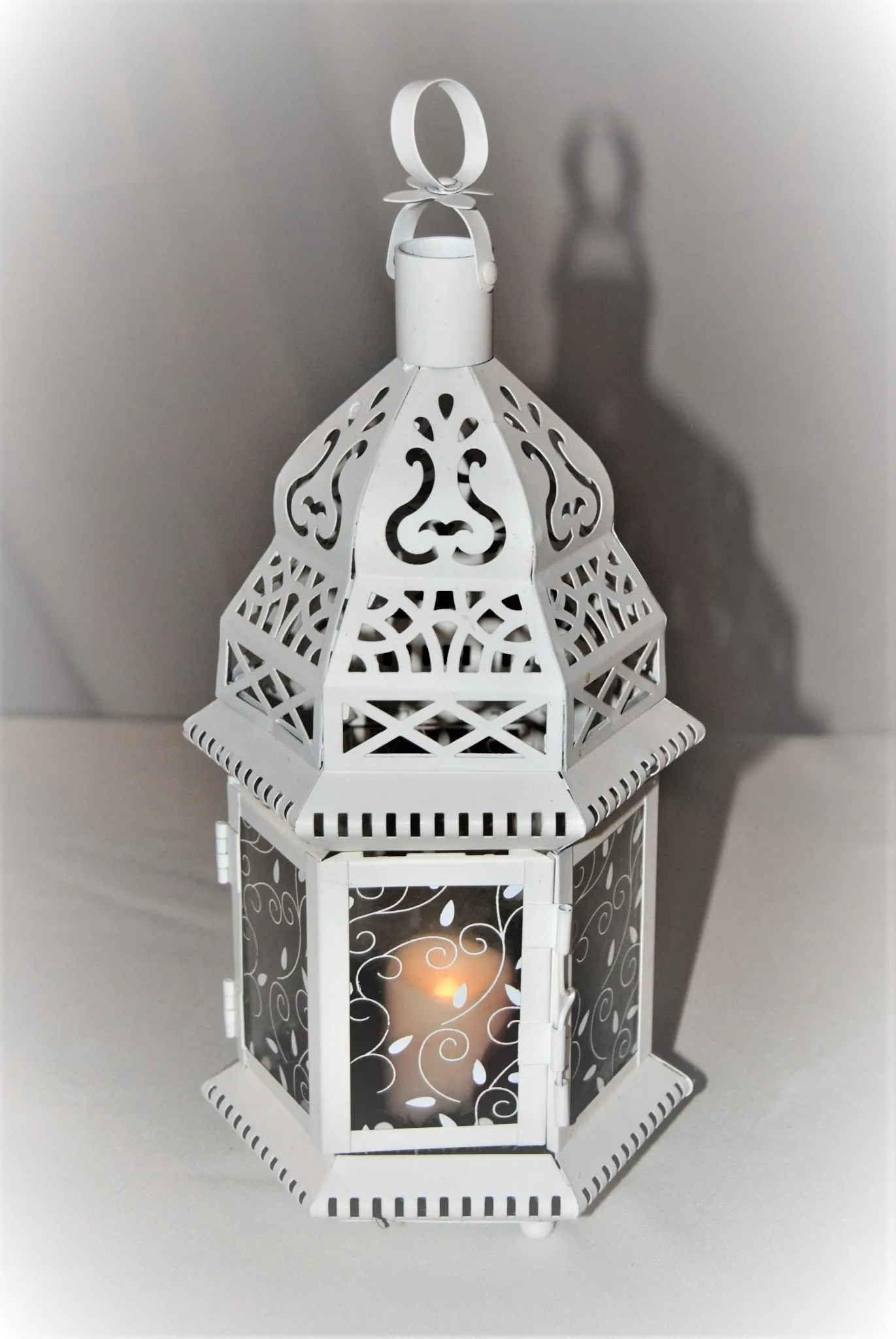 Lantern - White Moroccan