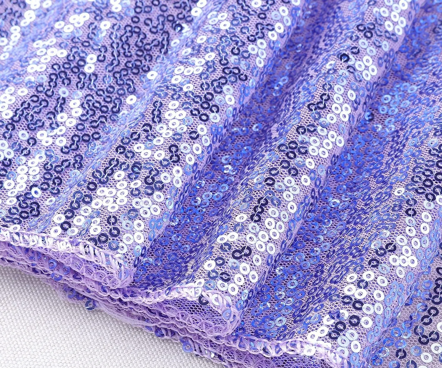 Table Runner 12" x 108" Sequin - Lavender 