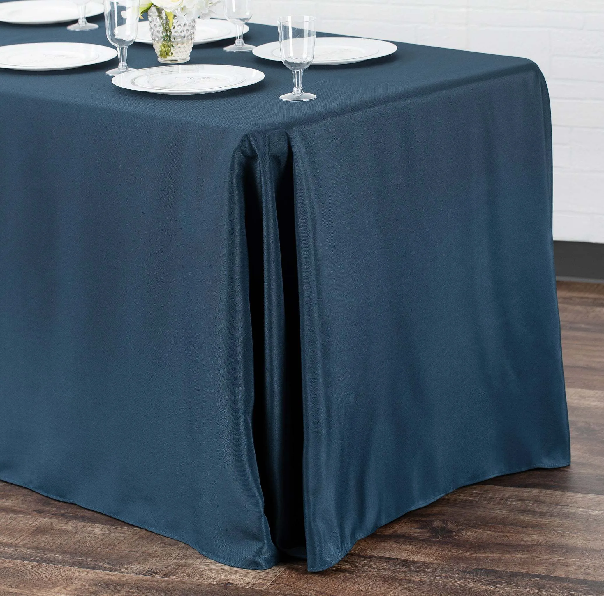 Tablecloth - Rectangular 90"x156" Polyester - Navy Blue