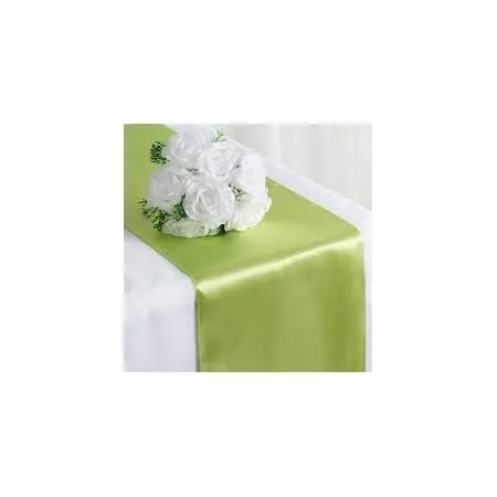 Table Runner 12" x 108" Satin - Light Green