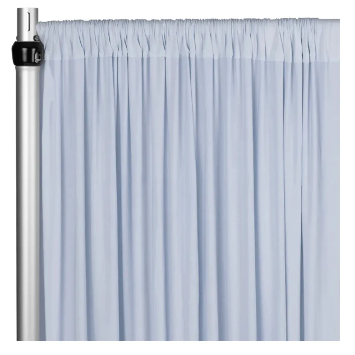 Curtain - 10' H x 5' W Spandex Backdrop - Dusty Blue