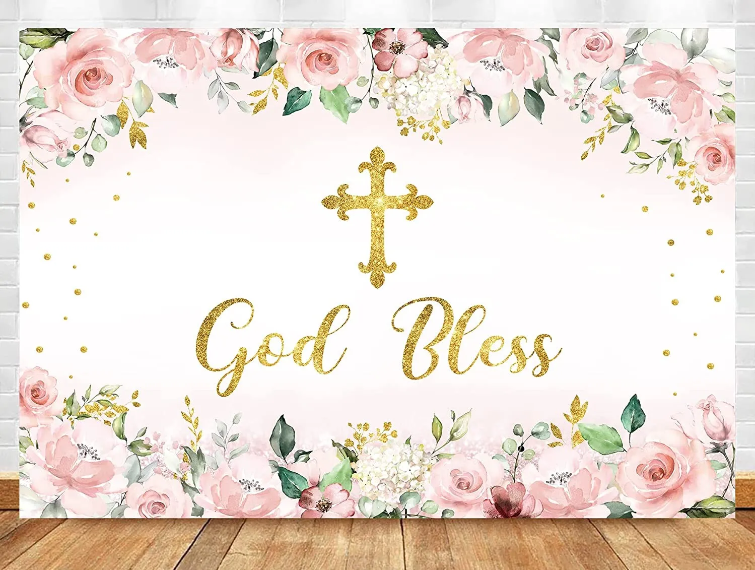 Backdrop - God Bless - Pink